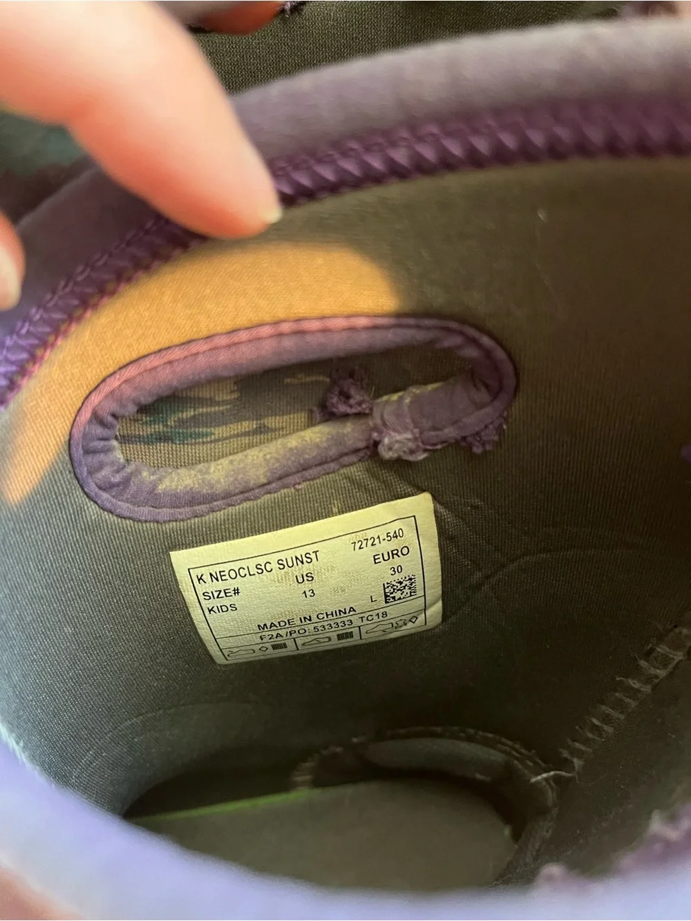 BOGS Kids Purple Camo Pull-On Rain/Snow Boots- size 13